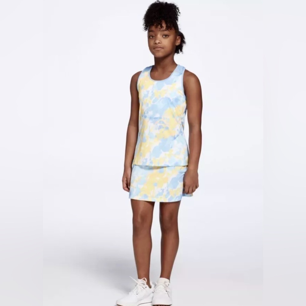 Prince Girls Fashion Print Tennis Skort & Top Set Multicolor Size Lg (14) NWT